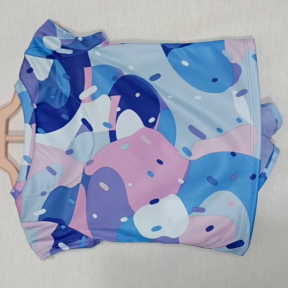 NWT Nike Infant Girls Light Thistle Purple Geometric Print 2 Piece Set Size 12M - Picture 3 of 8